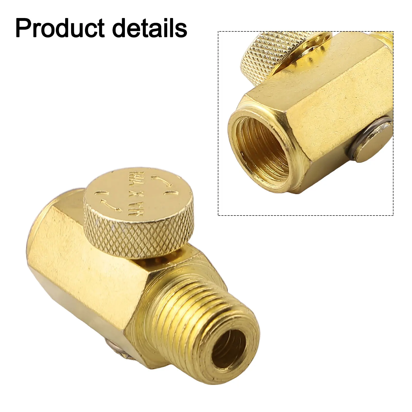 Practical Inline Regulator Air Pressure Valve Easy Adjustment Precise Control Pressure Adjustment Round Turn Knob Garage