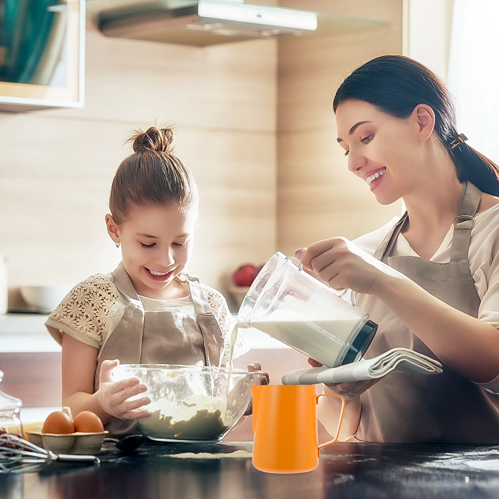 

Pitcher Latte Art Stainless Steel Milk Jug Cafe Accessories 600ml Frothing Coffee Foam Cup Metal Steaming Pitchers