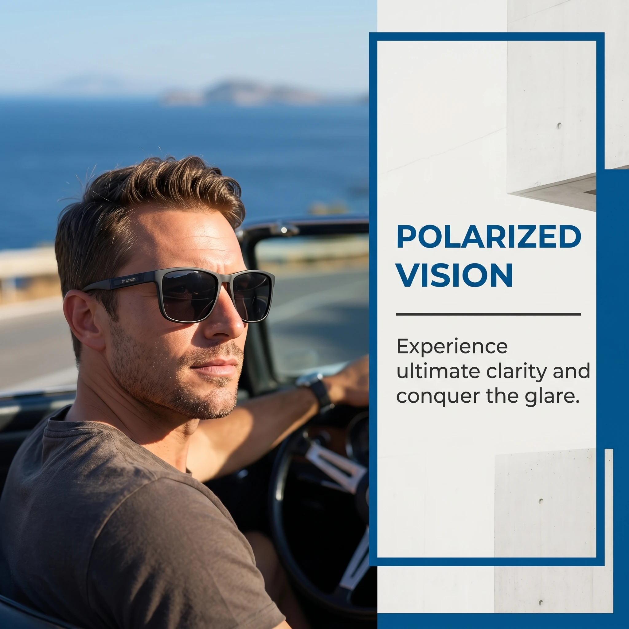 CHALK Polarized Men's Sunglass - Vintage Fashion Runway ulasan dan harga