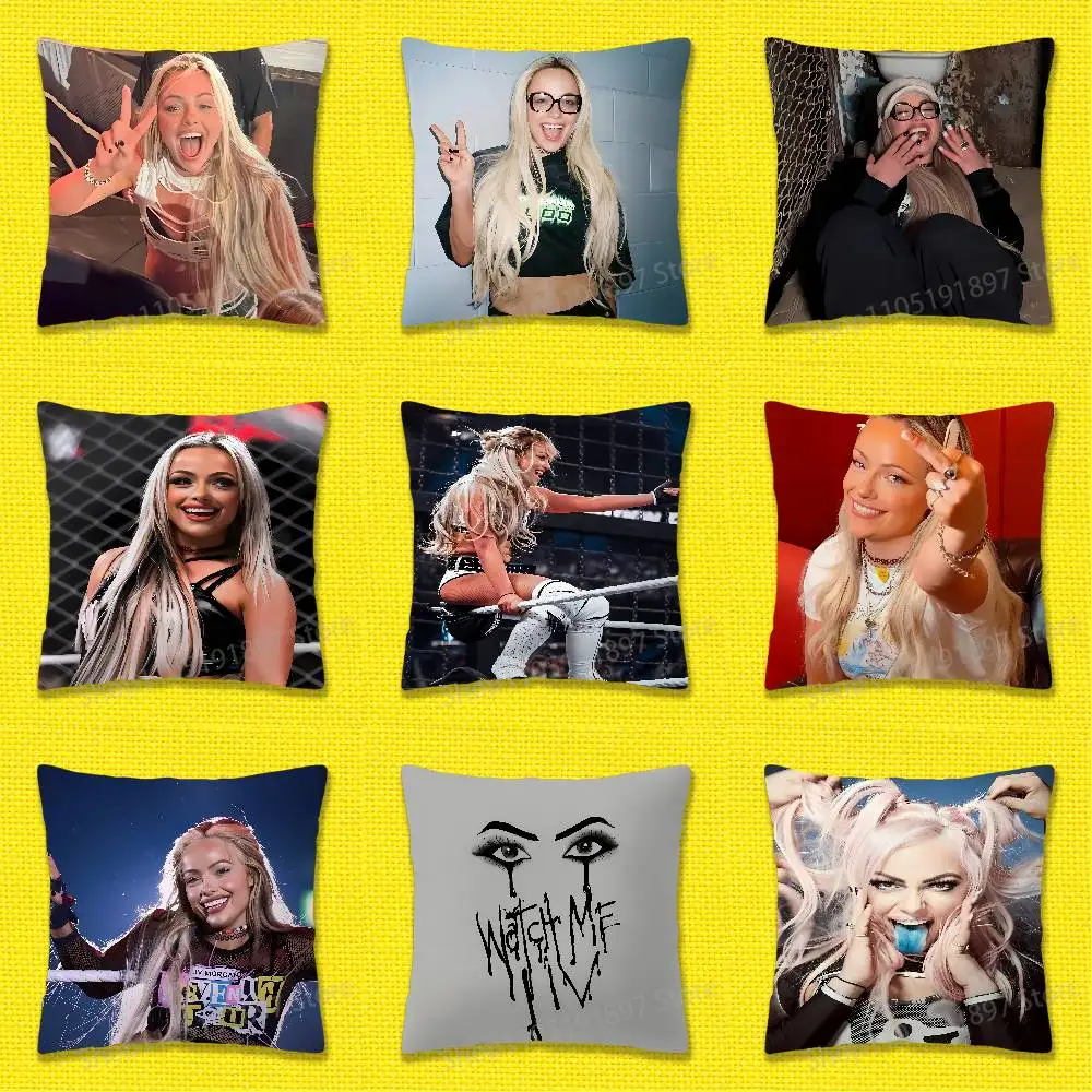 

L-Liv Morgan Throw Pillow Case For 45cm 40cm 55cm 50cm 30cm Square Car Pillowcase Shell