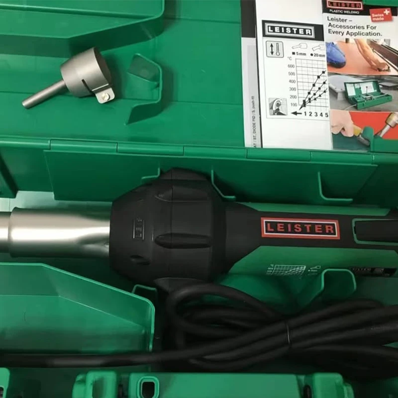 Pistola De Calor 1600w Plastic Welder Kit Heat Welding Capability for Geomembrane Banner Welding Handheld Hot Air Gun