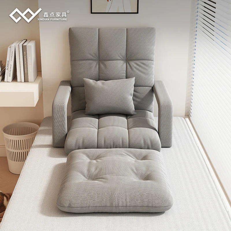 Lazy sofa reclining sleepable bedroom tatami bay window seat household folding small  bed back chair