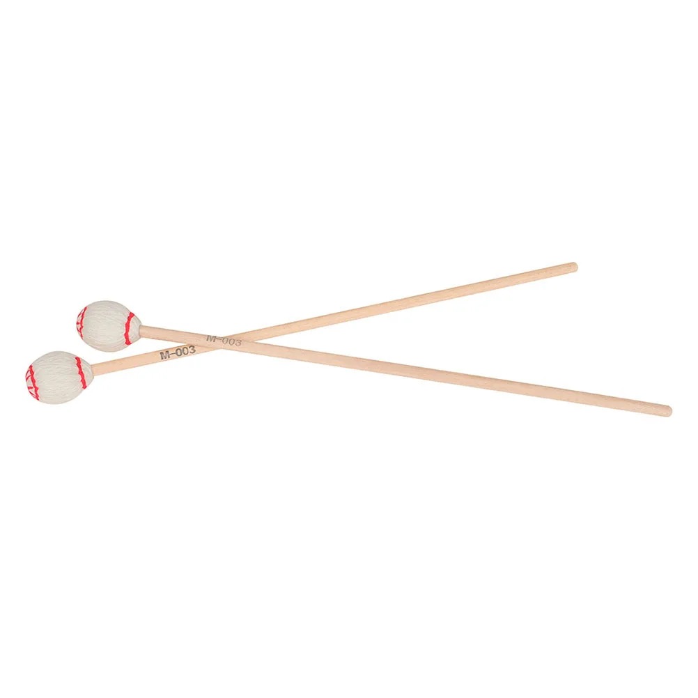 

2Pcs Marimba Hammer Maple Drumsticks Premium Lightweight Marimba Drum Mallets Musical Instrument Drum Mallet Maple Drumstick