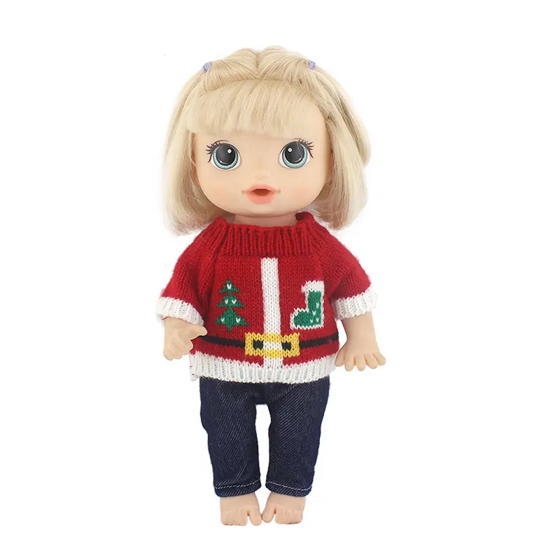 New Sweater suit  for 12 Inch 30CM  baby alive doll Toys Crawling Doll accessories