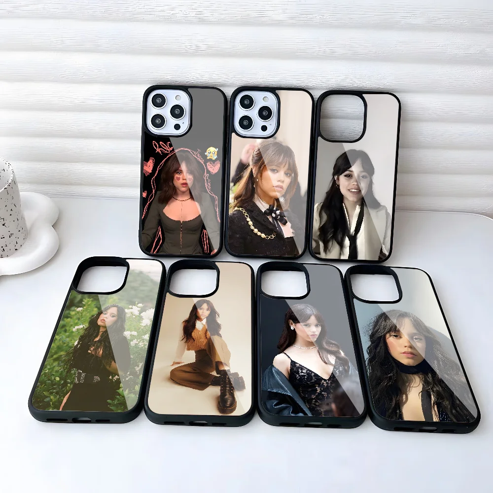 Aesthetic Jenna Ortega Actor Phone Case For Iphone 14 13 12 11 Pro Max Mini 8 6 7 Plus Se Xr X Xs 2020 PC+TPU Cover