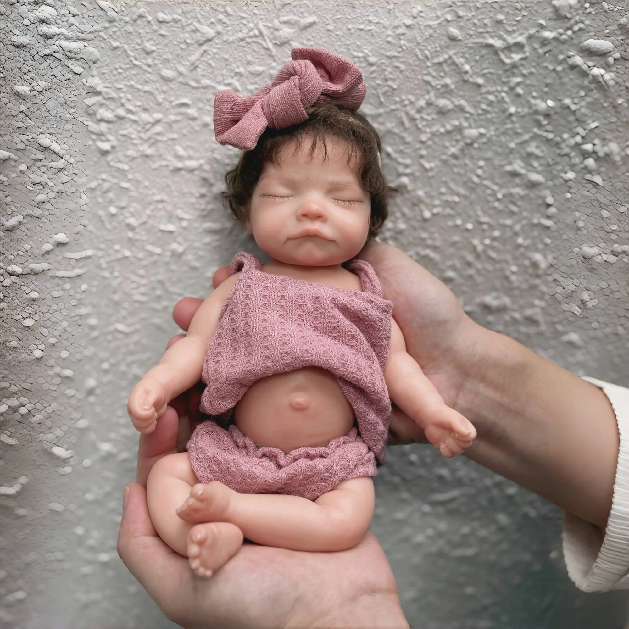 1PC 10 zoll Offene Mund Weiche Silikon Reborn Puppe Mädchen mit Haar Lebensechte Gemalt Wasserdicht Neugeborenen Baby Bebe spielzeug