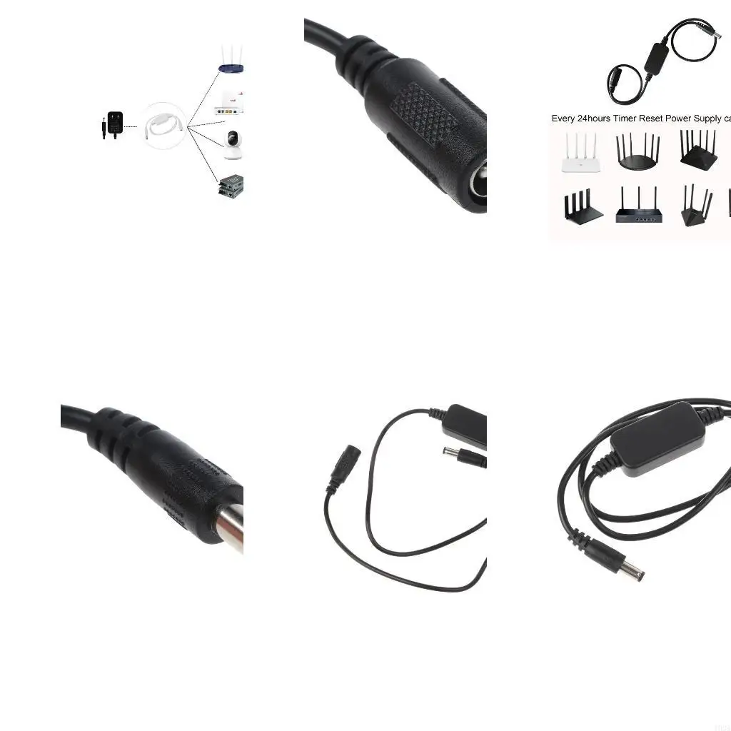193A 5V 9V 12V 15V Routing Rebooter 24 Hours Automatically Reboots 5.5x2.1mm Cable
