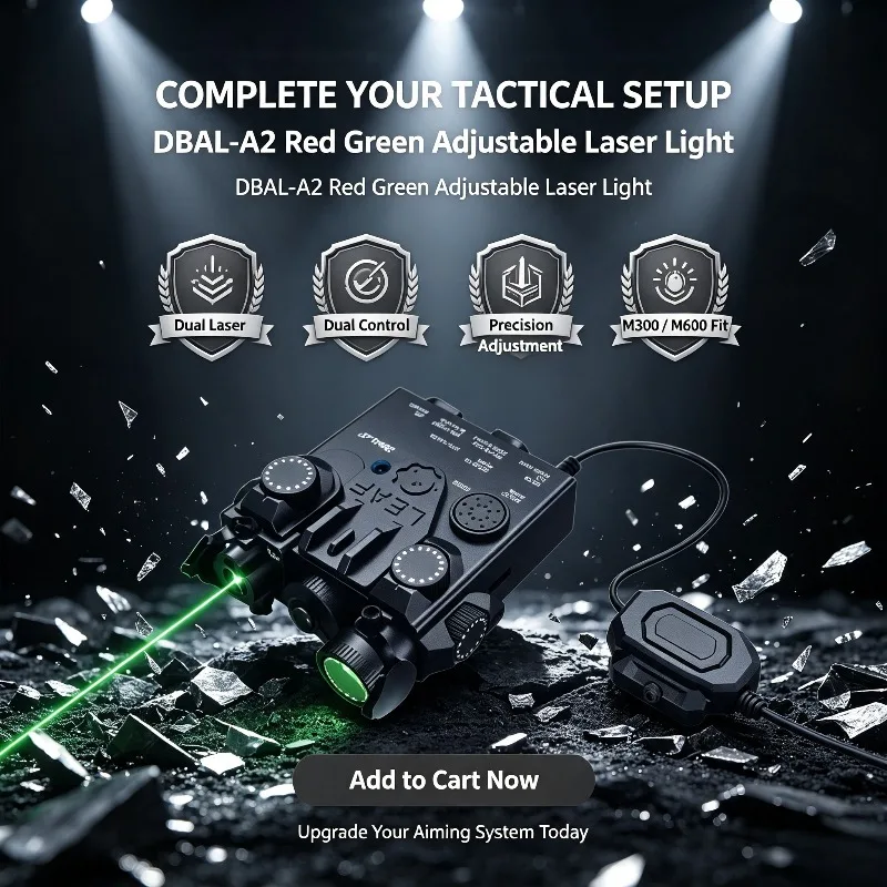 DBAL-A2 Adjustable Laser Box Red Green Laser Light Decorative Display Hobby Model Gear