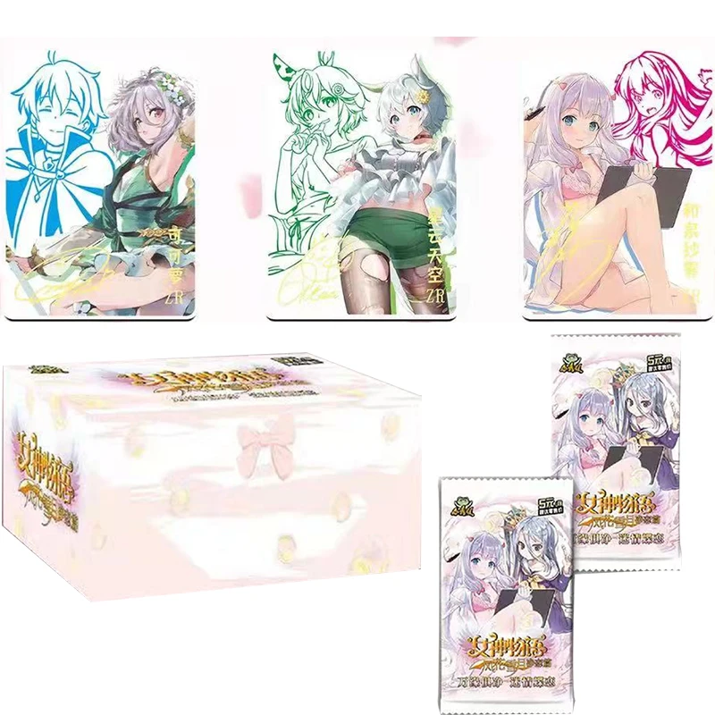 História da Deusa Anime Figure Booster Box, Menina Maiô Bikini Festa, Tcg Games Card, Doujin Brinquedos e Hobbies Presente, 5m05 5m06 5m07