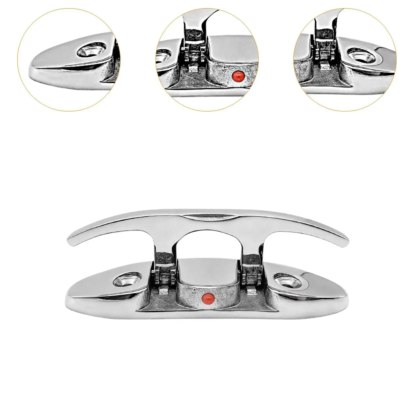 قارب من الفولاذ المقاوم للصدأ قابل للطي، حامل حبل بحري قابل للطي لليخوت الكاياك وزر القارب المقاوم للماء #5