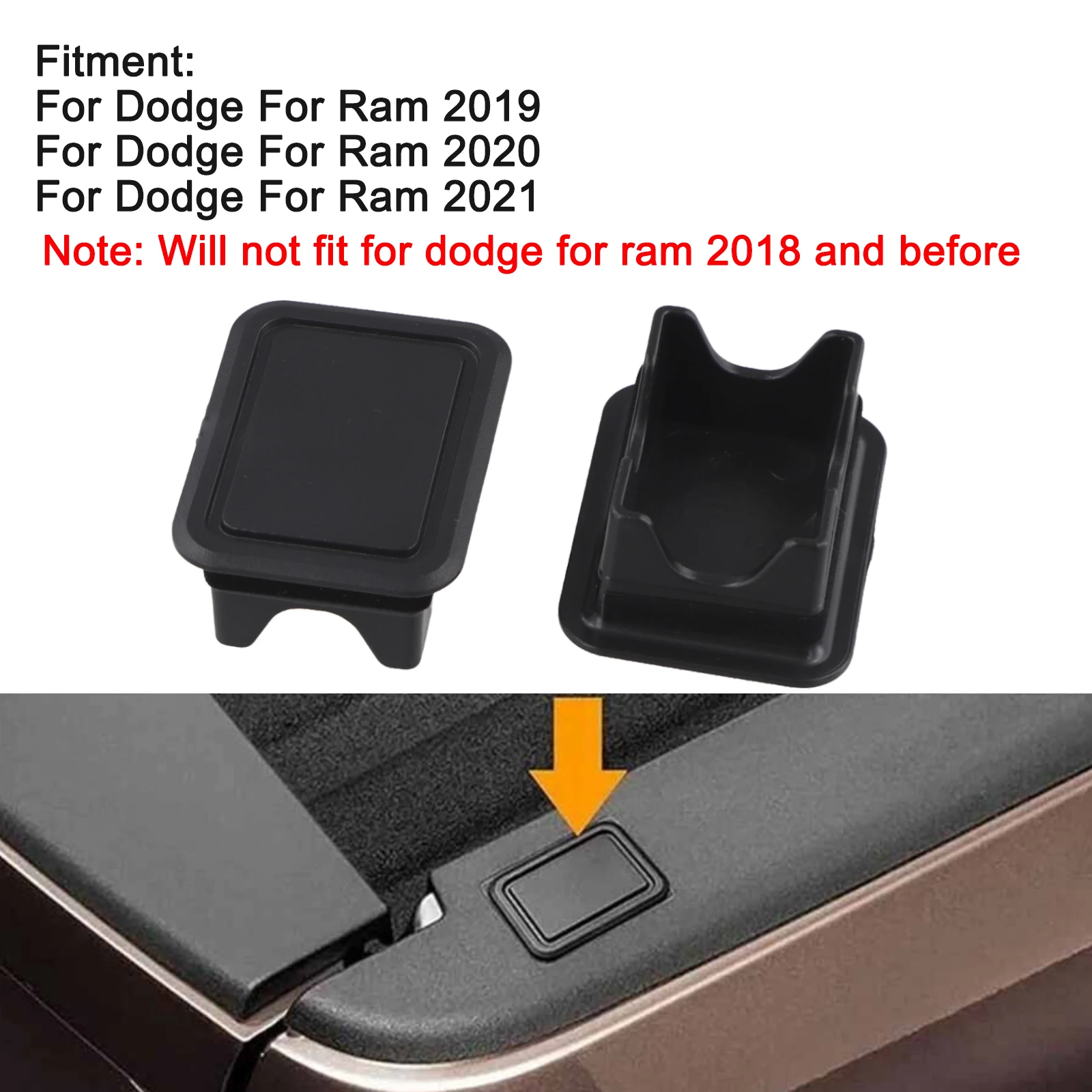 High-Quality For Truck Bed Rail Protection Car Rail Pile Cover Car Rail Pile Cover For Dodge For RAM 1500 2500 Rail Stake Pocket