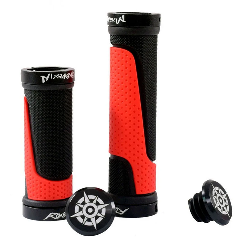 Lockable Black and Red Two-color Handlebar Cover Modification Accessories Folding Bike Handlebar Cover Bicycle Handlebar Grips