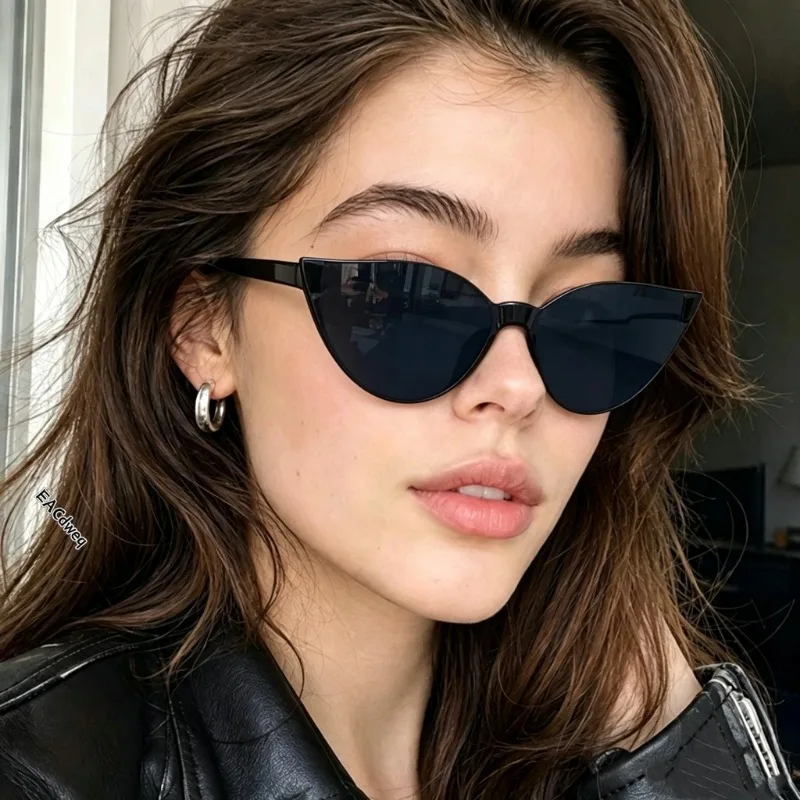 Cat Eye Sunglasses Colorful Glasses Transparent Candy Color Sunglass Men Women Photo Props Birthday Party Cosplay Eyewear