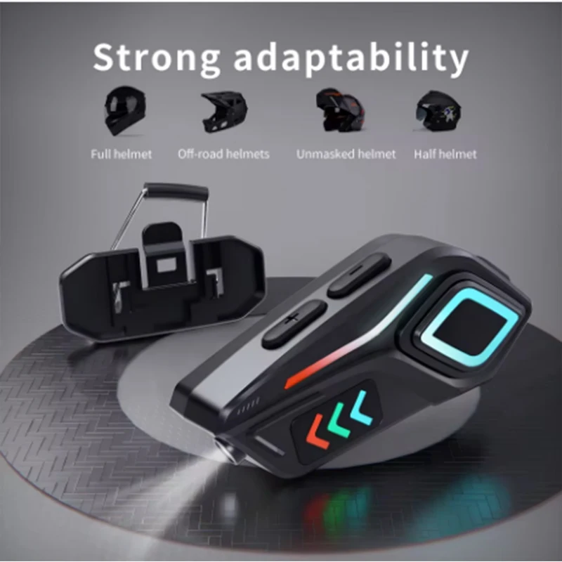 Helmet Bluetooth K07 Headset Wireless Motorcycle Intercom Headphone with Mic for Bike Scooter Ski Snowmobile Music Waterproof - view 4