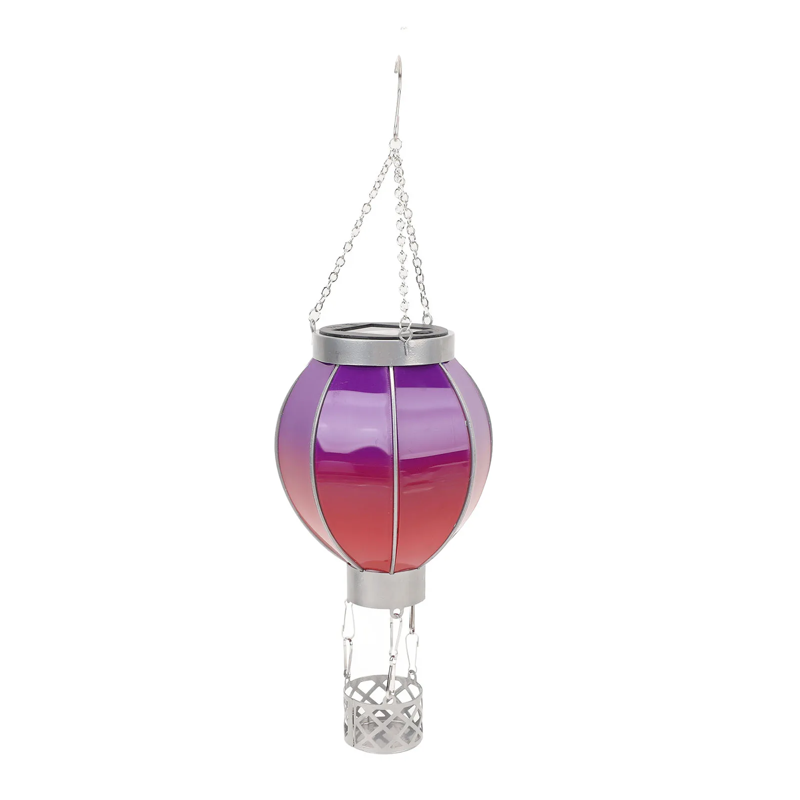 Solar Fire Balloon Lantern Gradient Red Exquisite Decorative Fire Balloon Solar Lights for Patio Yard Garden Pathway Porch Holid