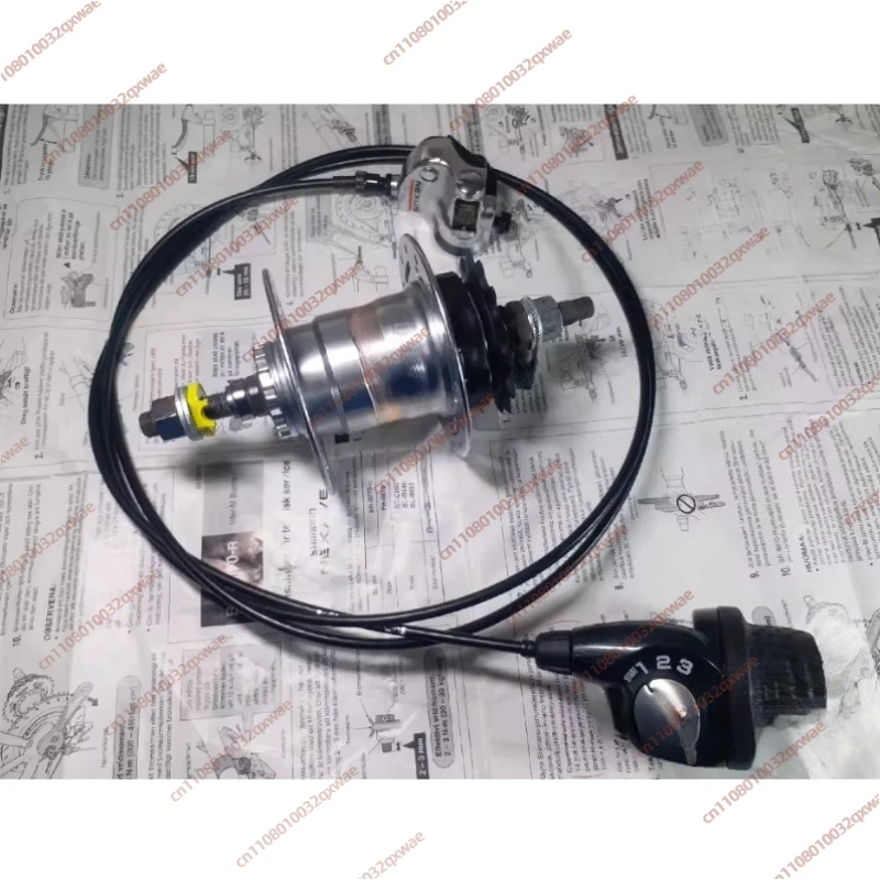 3R40 Inner Three-speed Flower Drum Bicycle Inner Variable Speed Rear Shaft 28-hole HandleCover Flower Drum