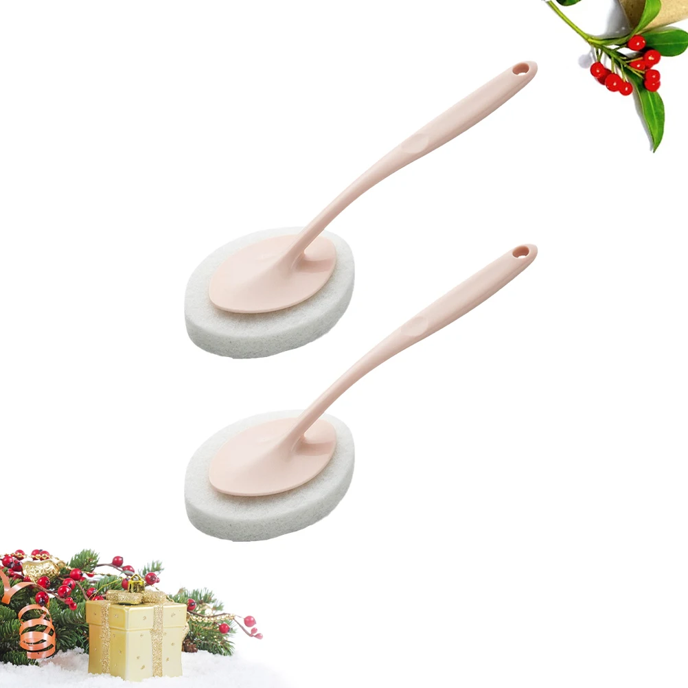

2pcs Bath Cleaning Brush Durable High-Density Scrub Brush For Bathroom Kitchen Home Descaling Tool Washing Cleaner