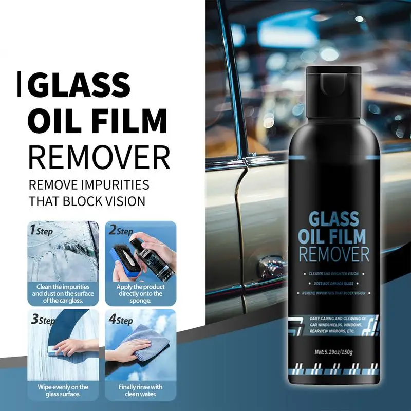 Car Glass Cleaner Versatile Windshield Glass Cleaner 150g Windshield Cleaning Tool Glass Oil Film Cleaner Spray For Car