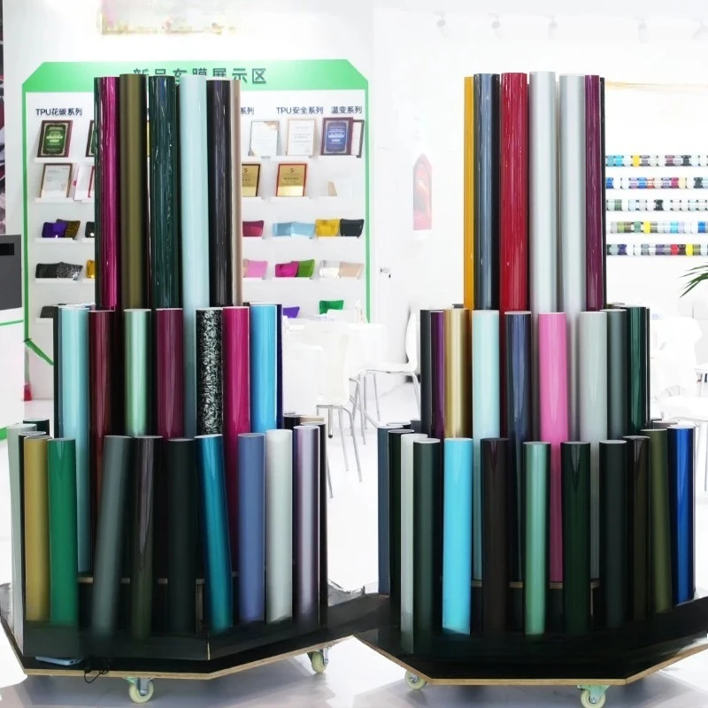 Fast Delivery Custom TPU Matte Magic Flame Ruby Color Changing Film No Orange Peel for Car Modification Accessories