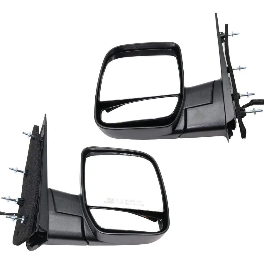 

Driver and Passenger Side Power Mirrors for Ford E350 Super Duty 20022008 Without Puddle Lamp Textured Standard Passenger Van E