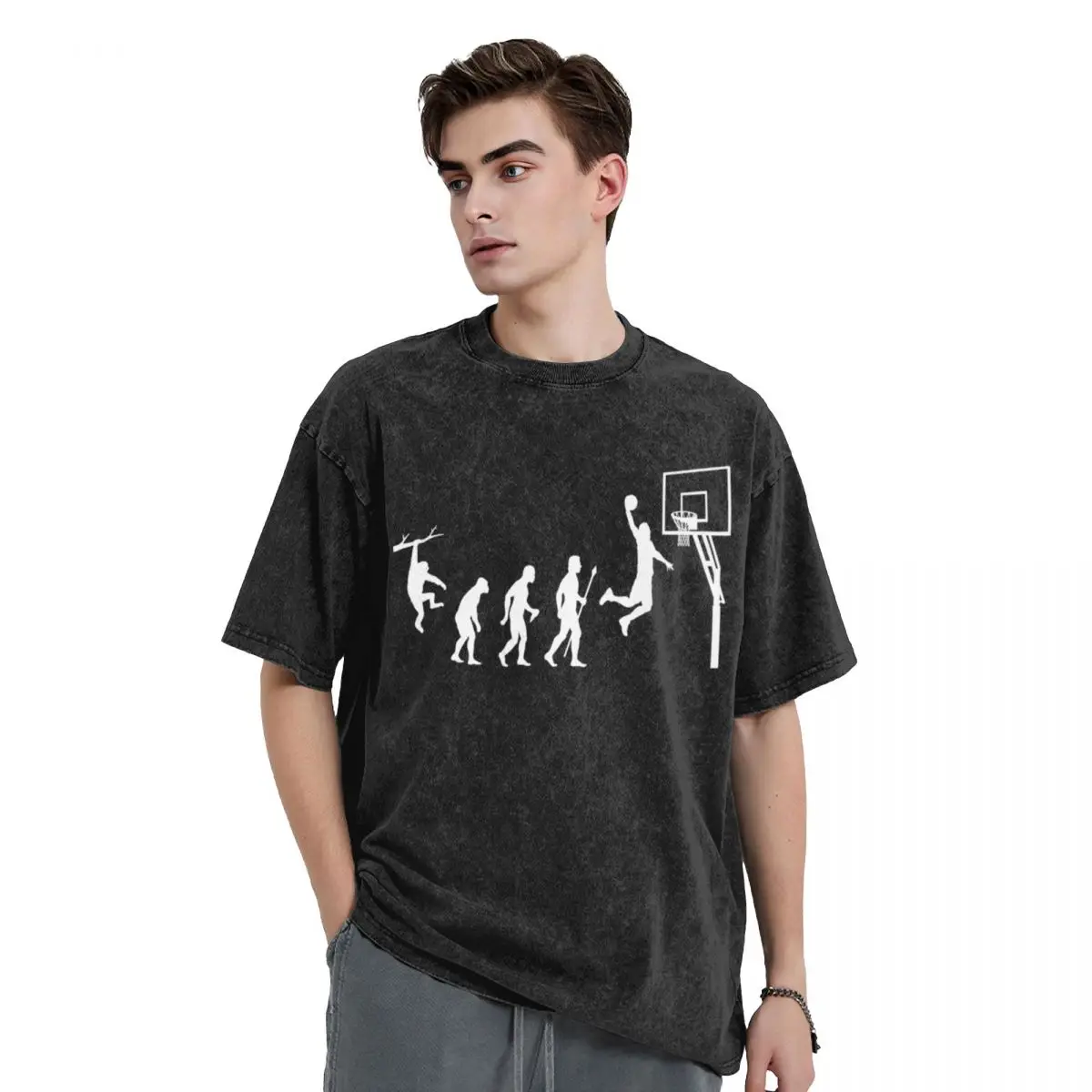 

Basketball Evolution Funny T Shirt T-Shirt sublime sweat slim fit t shirts for men