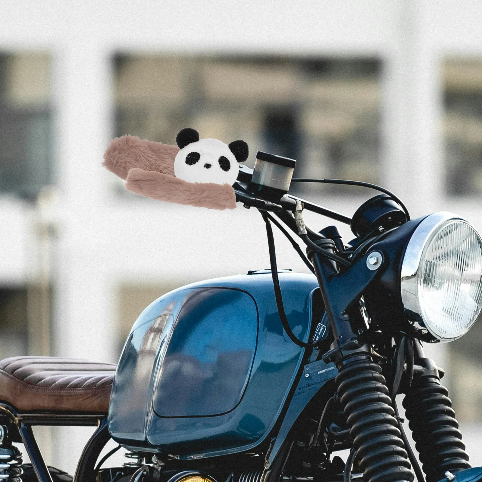 

2pcs Electric Bike Handlebar Covers Cute Grip Covers Anti-Slip Warm Hand Protector For Motorcycle Scooter Tricycle Universal Fit