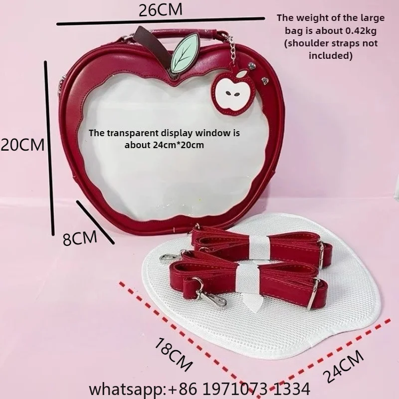 New Girl Harajuku Niche Design Apple Crossbody Bag Handbag Sweet Style Cute Ulzzang Ita Bag Y2K Backpack Preppy Style ItaBag view 6