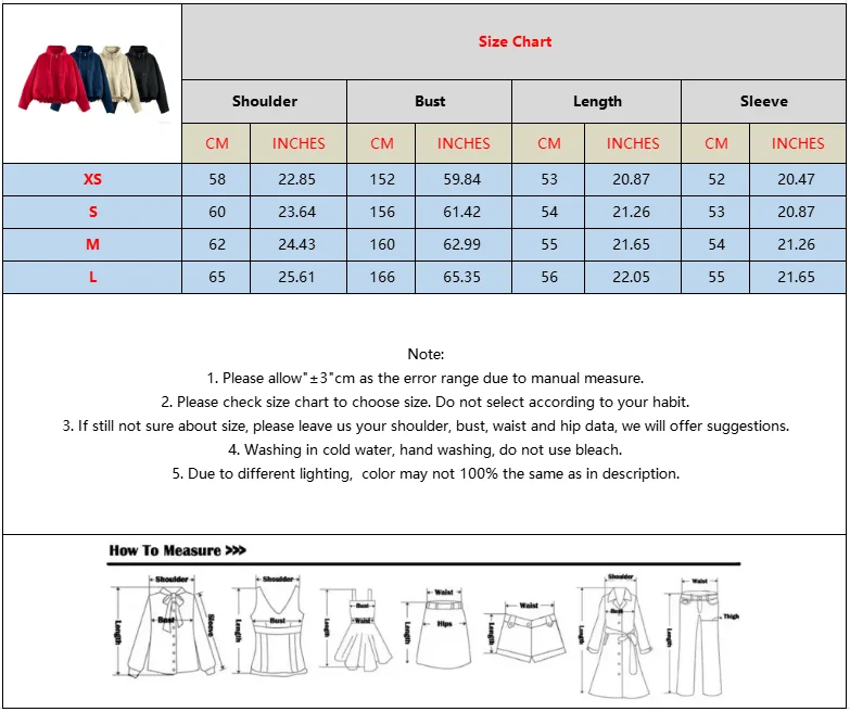 BSAY 2026 Herbst Damen Kurze Gefütterte Jacke Stehkragen Kordelzug am Saum Reißverschluss Langarm Locker Lässig mit Taschen Oberbekleidung Mantel – Detail 1