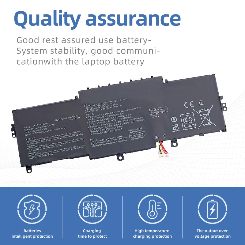 Imagem -02 - Bateria do Portátil para Asus 0b20003080000 Bx433fn Ux433fn2s Zenbook 14 Ux433f Ux433fa-a5046r Suozhan-c31n1811