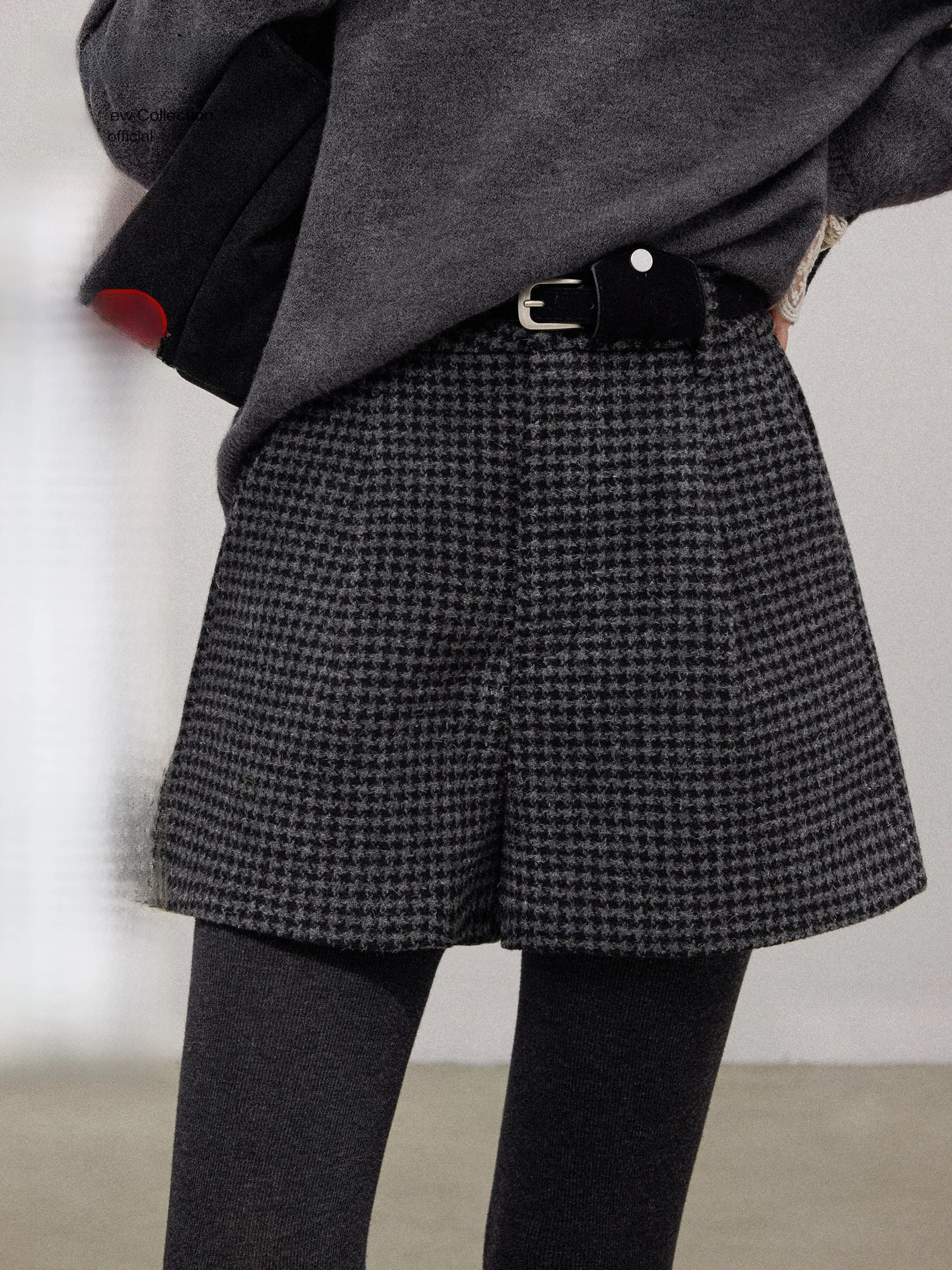 

Женские брюки-юбка А-силуэта с высокой талией, свободного кроя, из шерстяной ткани, широкие, расклешенные, повседневные, осенне-зимние