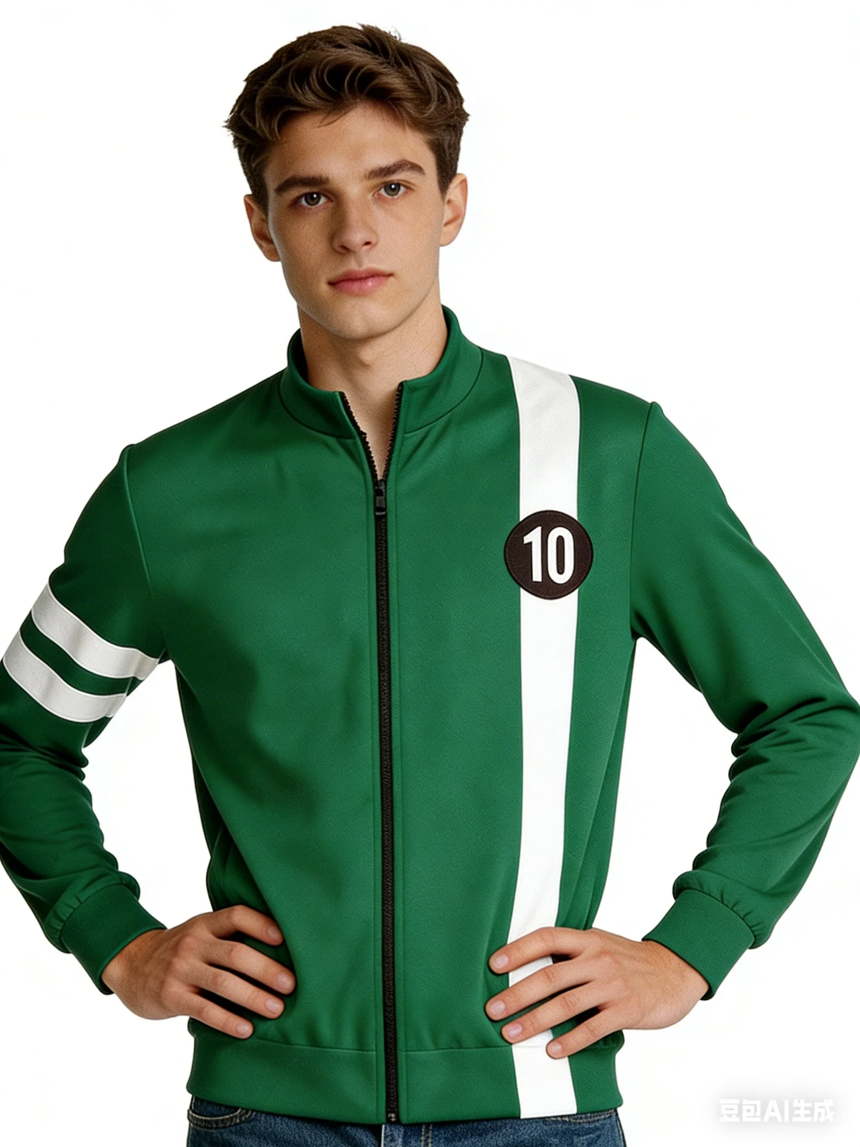 Disfraz de Alien Anime Ben10, disfraz de Tennyson 10 Green Fantasia para niños y niñas, chaqueta, abrigo, Tops informales para fiesta