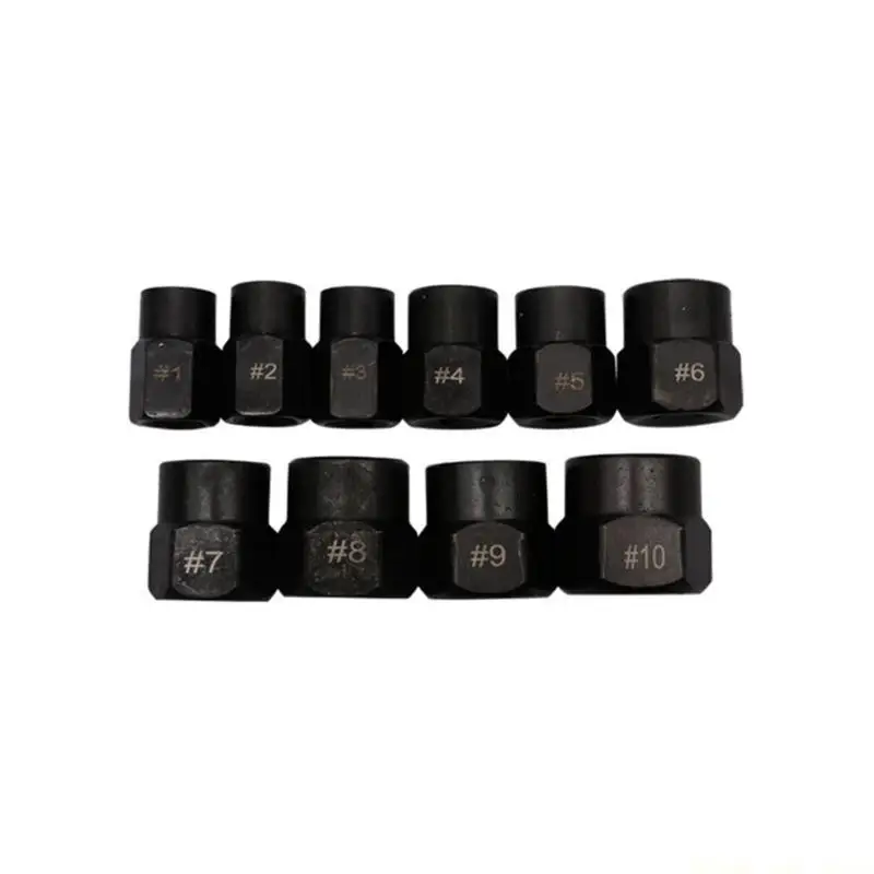 

A2BE 10PCS Удаленное поврежденное болтовое снятие винта с удалением набора для удаления набора для удаления болтовой гайки