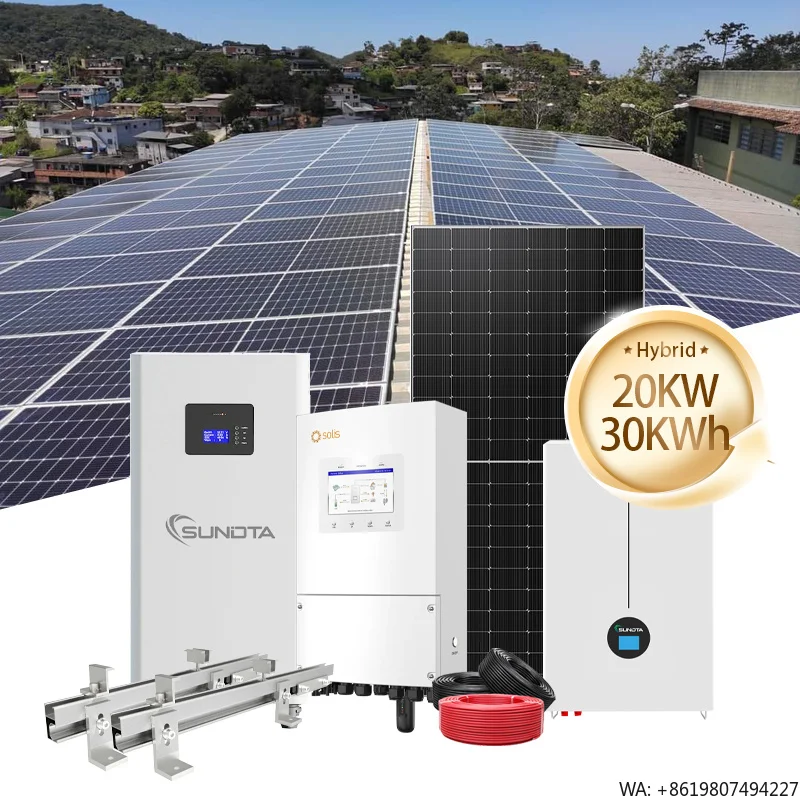 Complete Hybrid Solar Energy Storage System 20KW 30KW 50KW All in One Solar Panel Energy System for Home with Lithium Battery