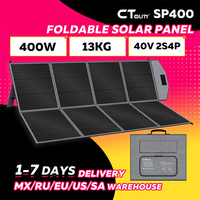CTOLITY 400W Foldable Solar Panels 41V Portable Solar Charger Generator 23% Efficiency Folding Bag Outdoor Power Supply Camping