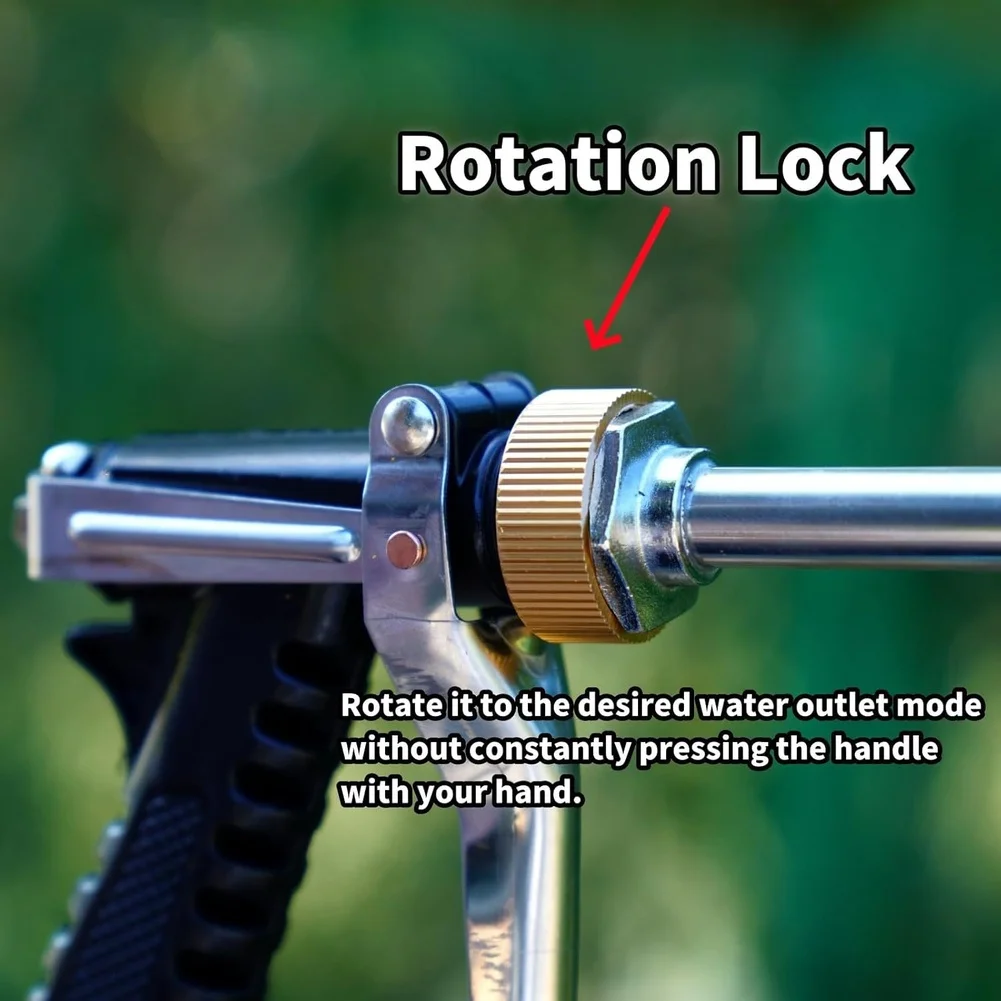 Stainless Steel Electric Spray Wand with Electroplated Build and Rotation Lock for Mist or Direct Spray Output