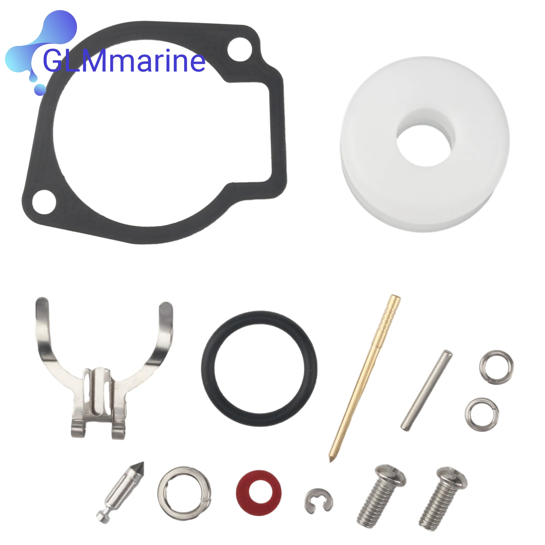 Kit de Reconstrucción de Carburador 3F0-87122-1 Compatible con Motores Fuera de Borda Nissan Tohatsu NS M 2.5 3.5 HP de 2 Tiempos, 3F0-87122-2 3F0-W0093-00