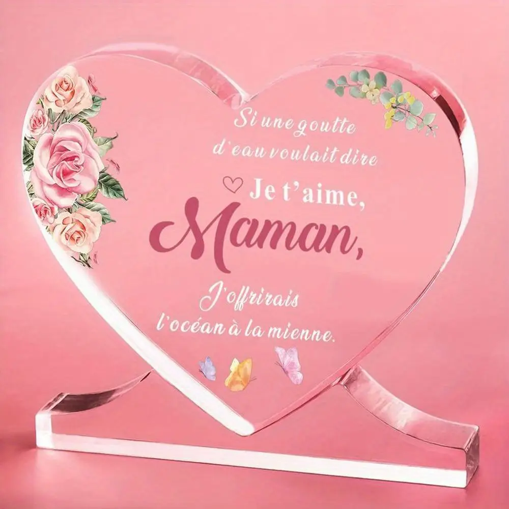 2D Acrylic Plaque for Mom Ideal for Mother's Day, Birthday & Christmas