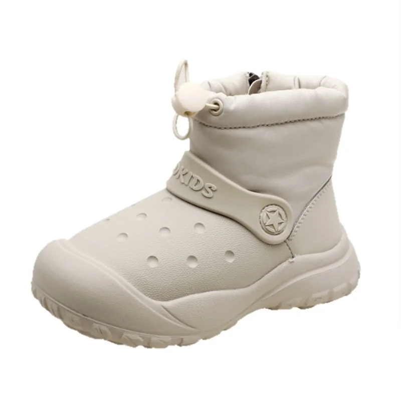 2026 New Winter Children Snow Boots Waterproof Warm Plush Outdoor Kids Shoes Non-slip Fashion Toddler Girls Boys Cotton Boots