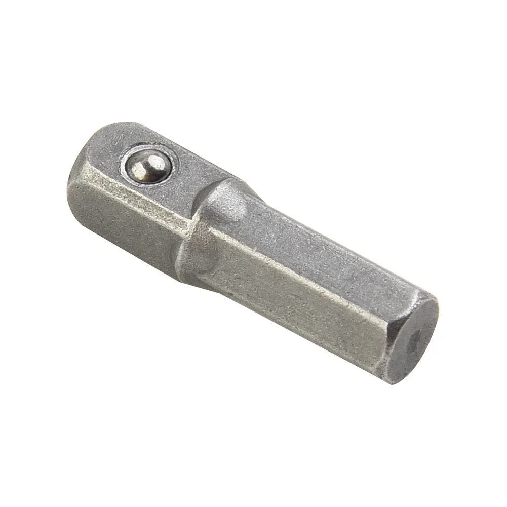 Adaptadores de soquete de 1/4 ", unidade quadrada de 6.3mm para 1/4", haste hexagonal, conversor de bits, suporte de chave de fenda, adaptadores, peças de ferramentas