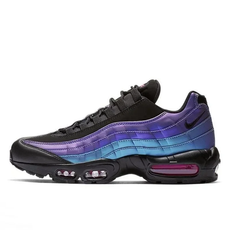 حذاء Nike-Air Max 95 للجري للرجال والنساء ، رياضات خارجية ، فرو منقوش ، أسود ، حذاء رياضي مريح ، 40-46 ، وصل حديثًا ،