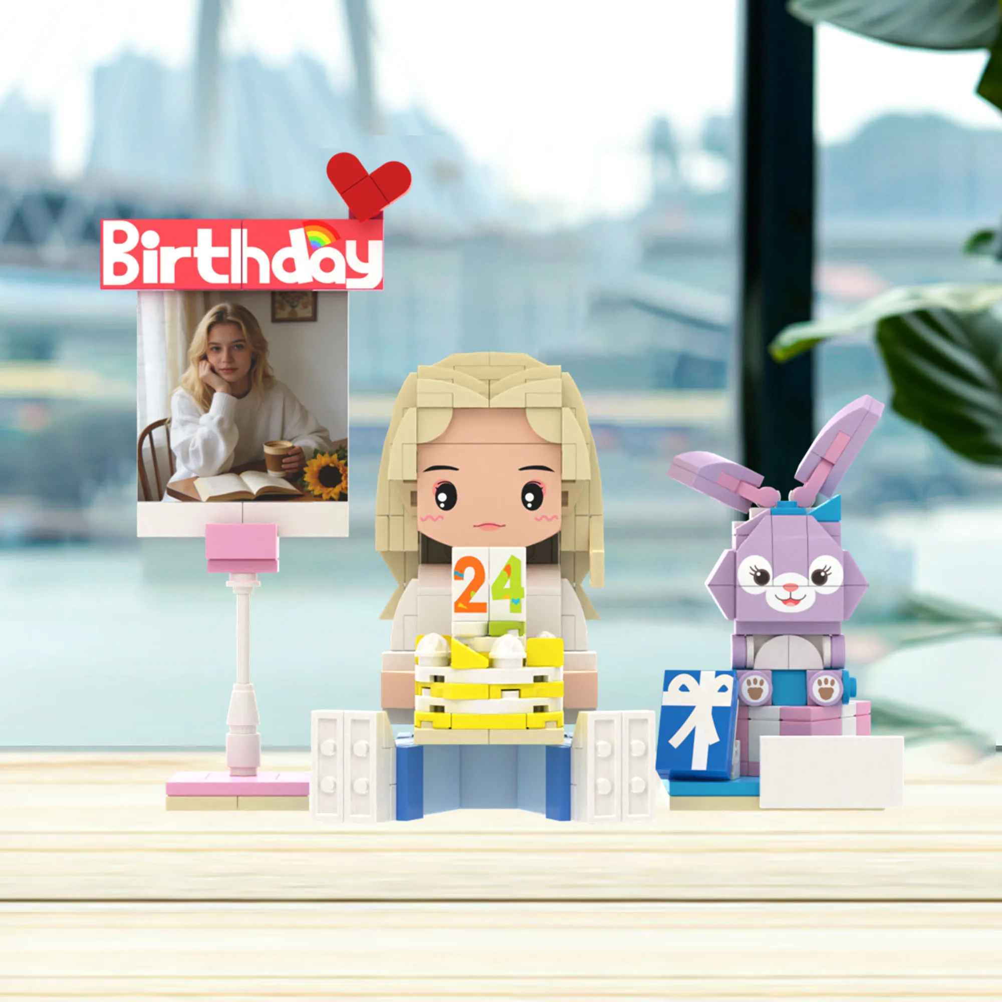 

Personalized One Person Granules Photo Building Blocks My Custom Brickfigures Small Particle Ornament Ideal Birthday Gift