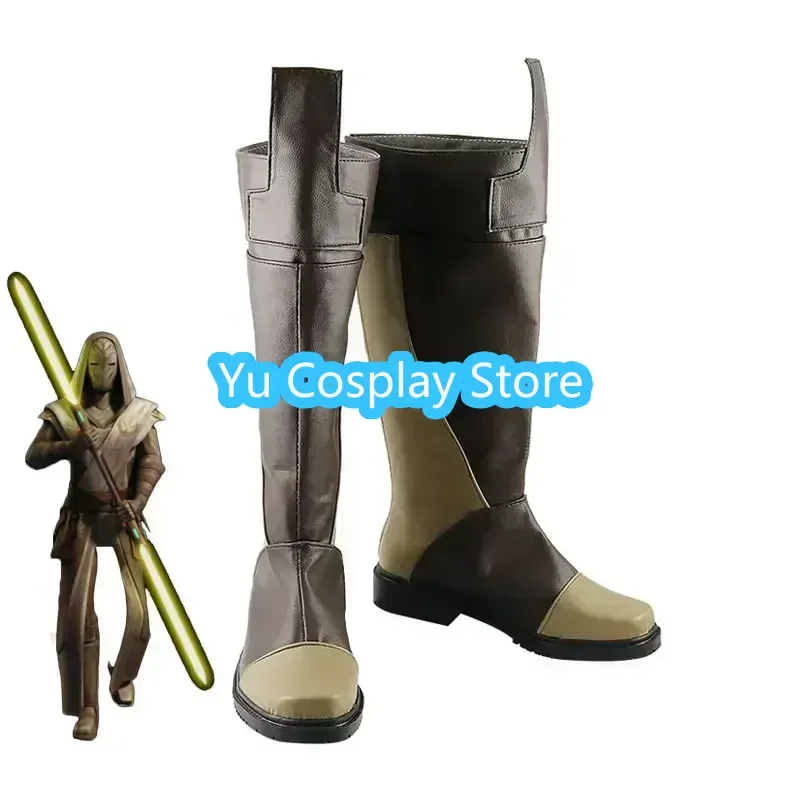 Wars Jedi Temple Guard Cosplay Shoes PU Leather Shoes Halloween Carnival Boots Cosplay Props Custom Made