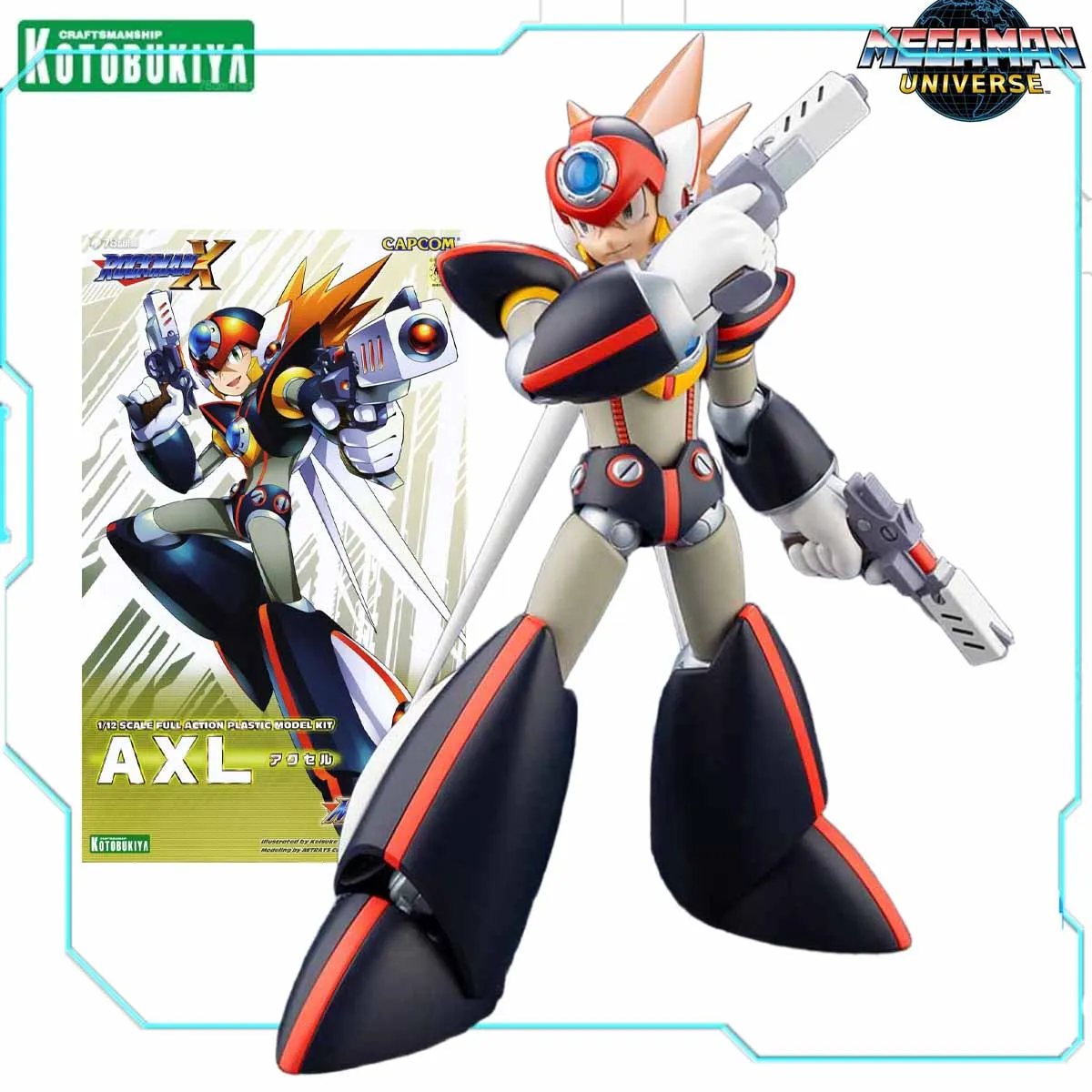 

Kotobukiya Original Model Kit Megaman X AXL Scale Anime Action Figure Assembly Model Gift Toys