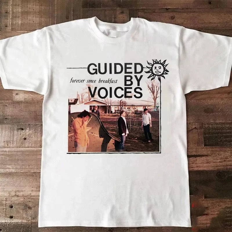 

Guided By Voices Band Forever с альбома для завтрака, хлопковая футболка унисекс, модная уличная футболка в стиле хип-хоп, рок с короткими рукавами
