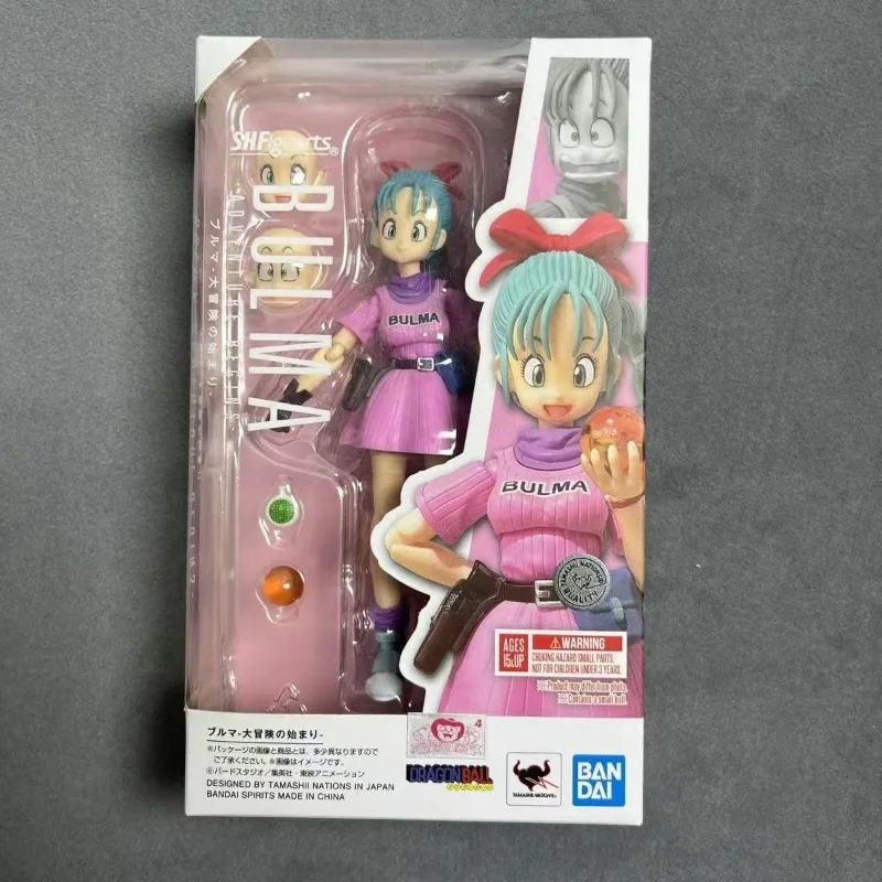 

Spot Bandai Genuine SHF Bulma's Adventure Begins Super Dragon Ball Movable Figure Ornaments Collectible Gifts