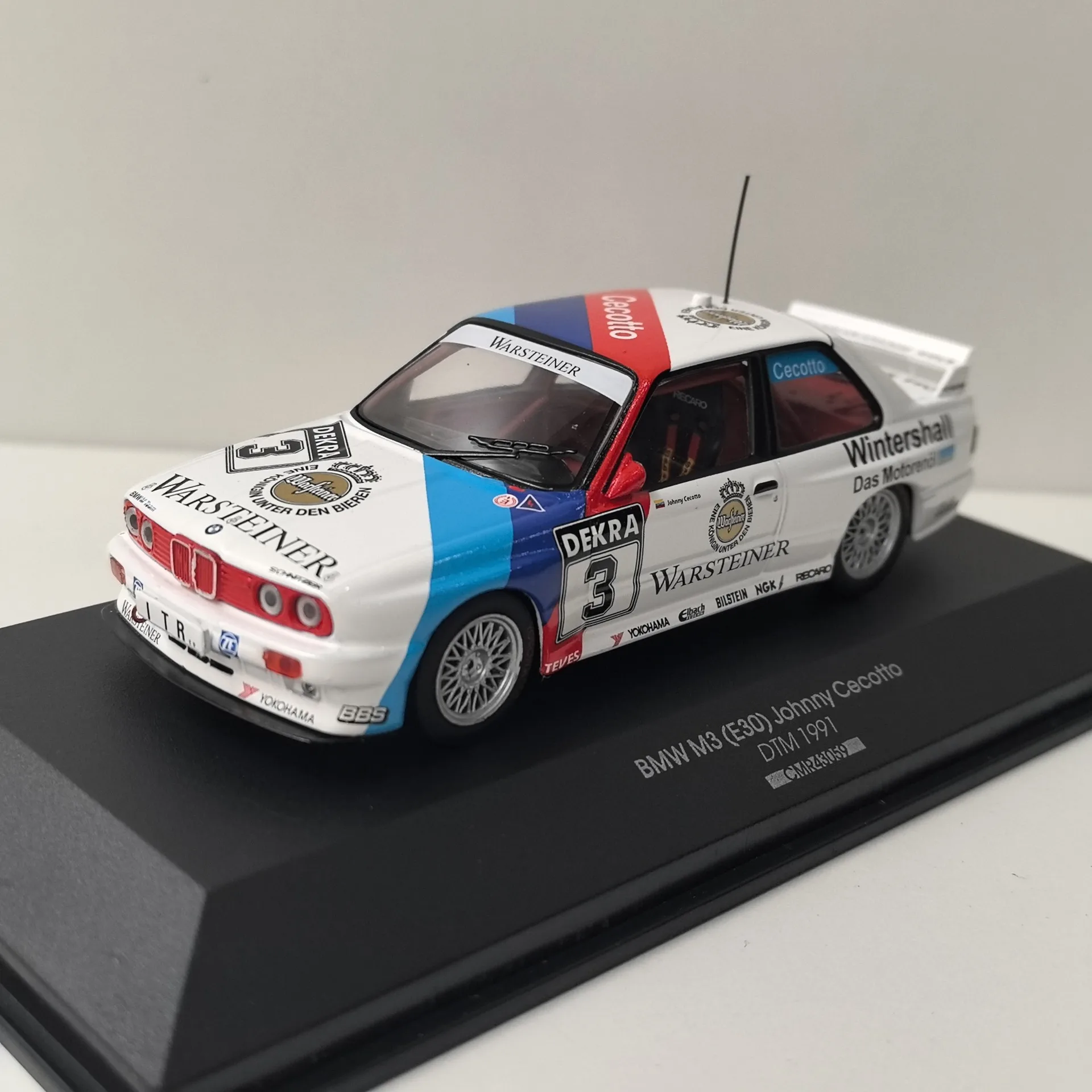 

Diecast CMR 1/43 Scale BMW M3 E30 #3 1991 BMW Racing Alloy Car Model Collectible Toy Gift Souvenir Display Ornament