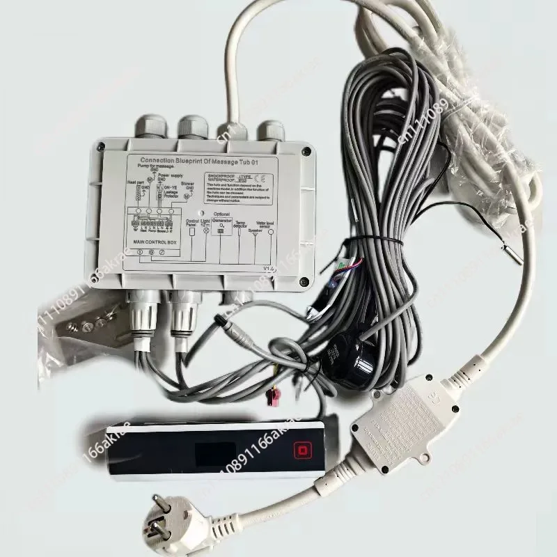for H2720B Bathtub Controller System Multiple-Function Bathtub Panel Bluetooth Music Smart Massage Spa Tub Controller