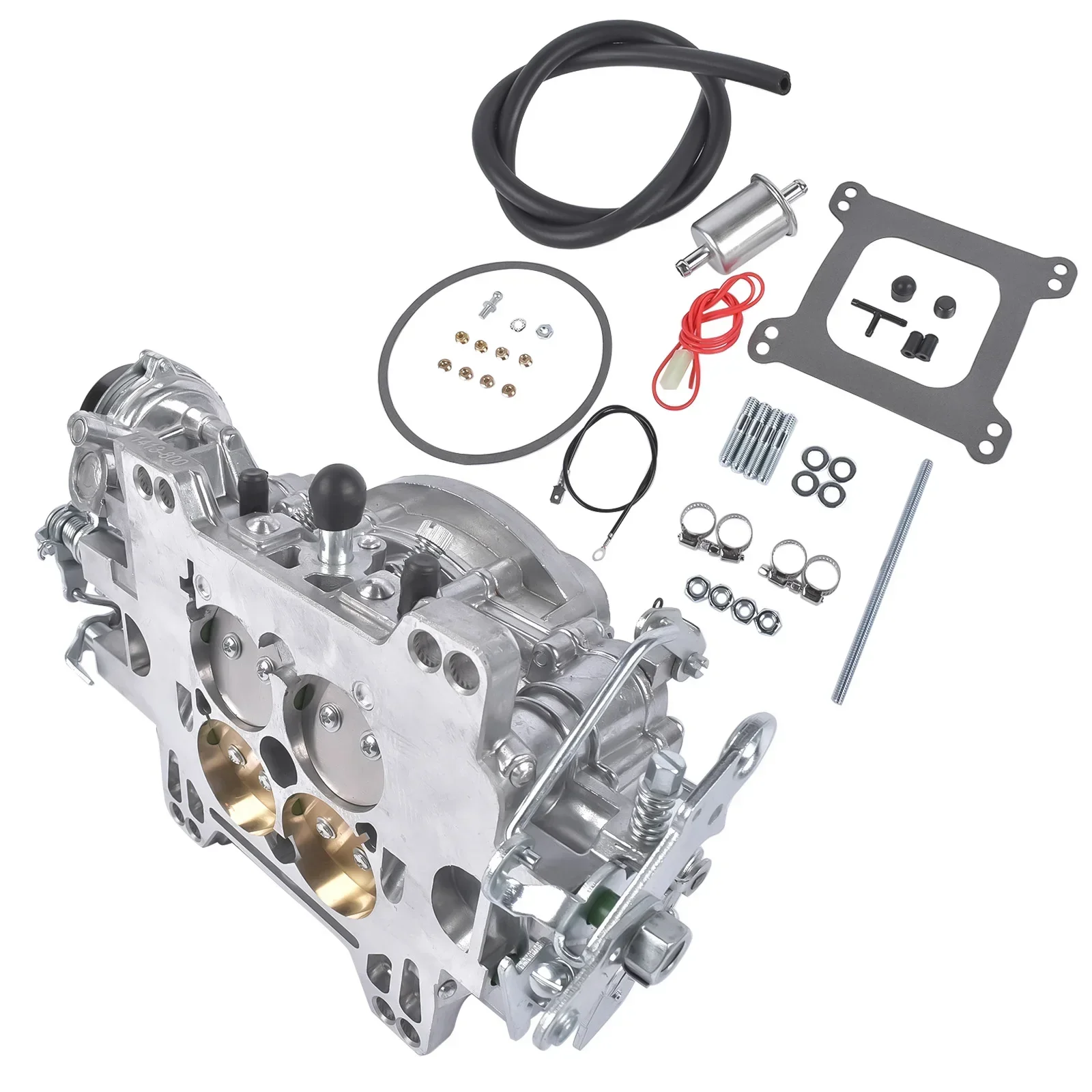 

Глянцевый карбюратор с электрическим подсосом для Performer 4-Barrel Square Bore 800 CFM, алюминиевый, 1413-800