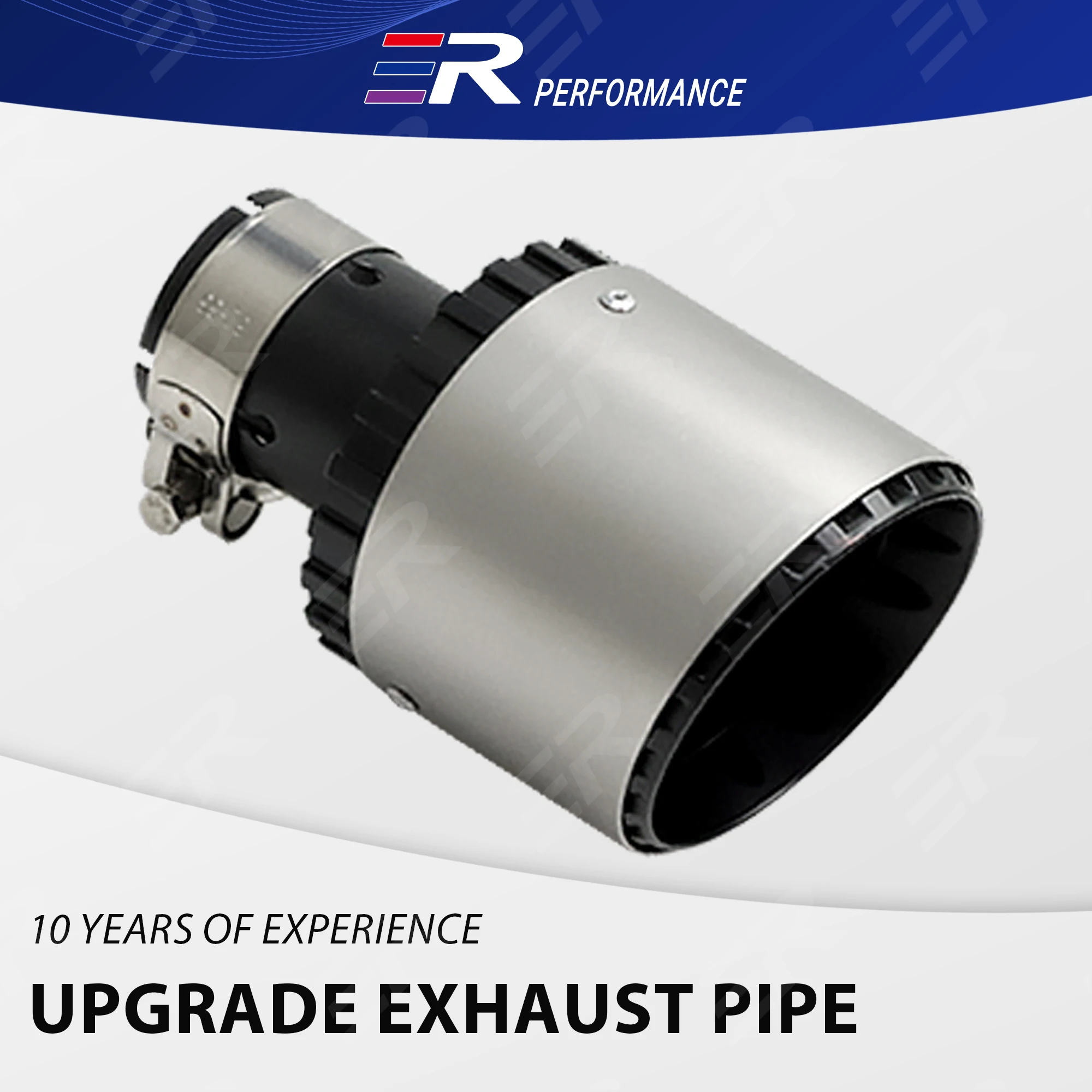 1 PC Upgrade Exhaust Tip 89mm 101mm Out Diameter Cars Accessories For Volkswagen Golf Tail Pipe Car Decoration Nozzle Modified