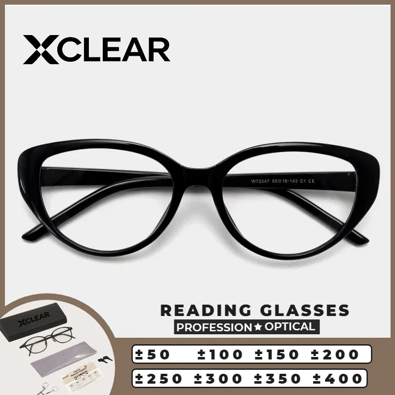 

XCLEAR Currents Cat Eye Design Prescription Glasses Women Anti Blue Ray Photochromic Optical Glasses Progressive Reading Eyeware